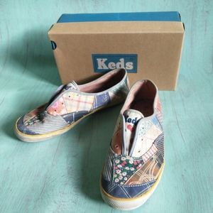 Ked's Women's Patchwork Apple Tongue w/ Stretch Shoes Size 9.5 WF19788